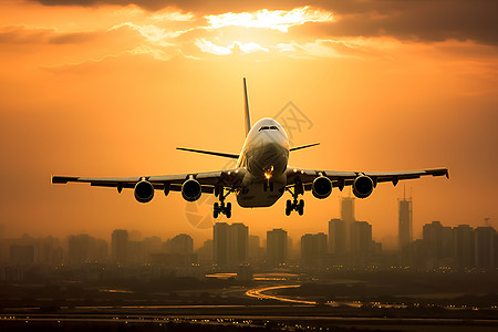 早期飞机城市上空的飞机背景