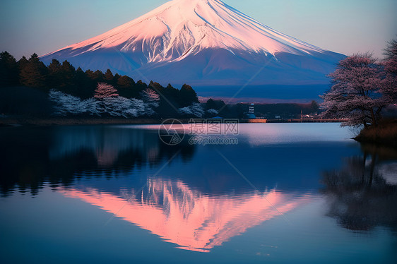 美丽的富士山图片