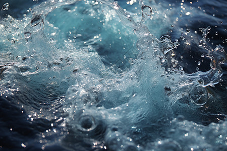 水中微泡的特写图片