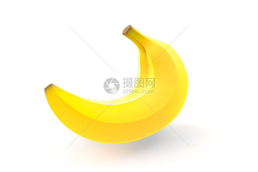 卡通风格的香蕉水果插图图片