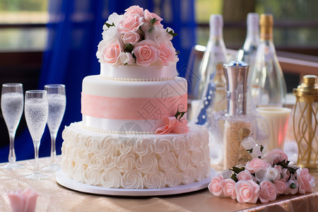 多层的婚礼蛋糕图片