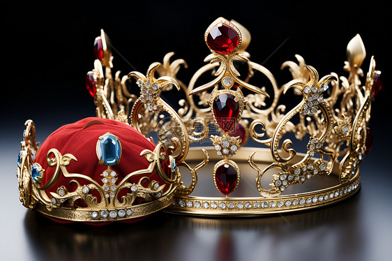 奢华昂贵的宝石皇冠图片