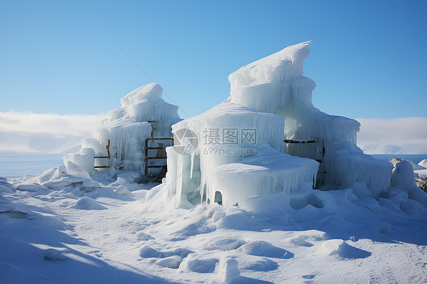 冰雪中的绝美景色图片