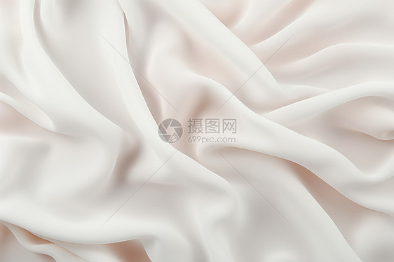 柔软雅致的白色织物图片