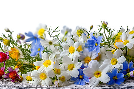 白色背景中的美丽花朵图片