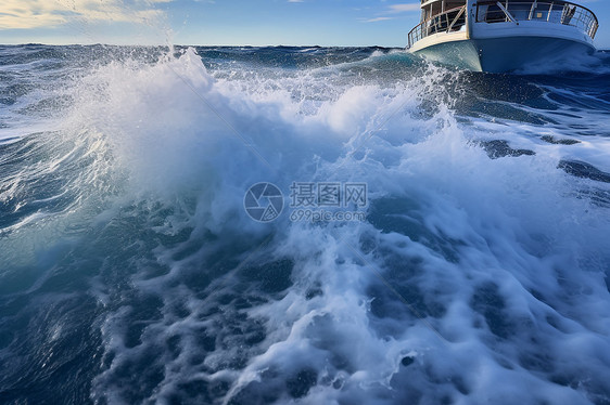 畅游蓝海的海洋景观图片