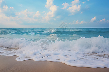 碧海蓝天的海洋景观图片