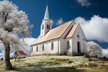 风景优美的教堂图片
