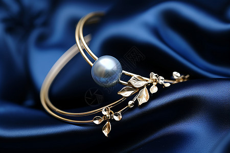 华丽优雅的珍珠项链图片