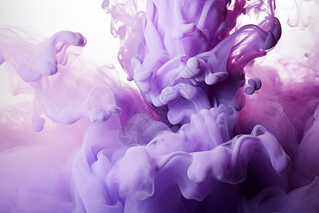 飞溅的紫色水墨图片