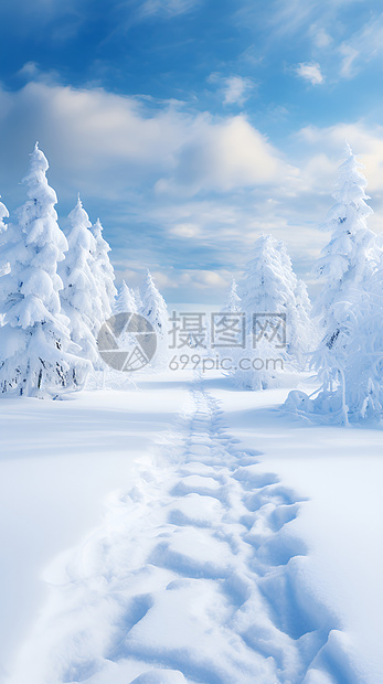 冰天雪地的景色图片