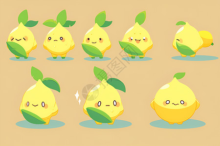 可爱的柠檬表情包图片