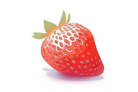草莓的可爱图标图片