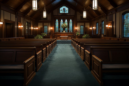 静谧宁静的教堂图片