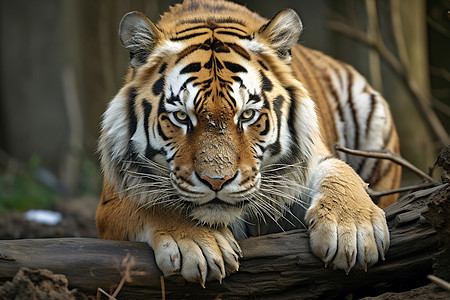 野生的凶猛老虎背景图片