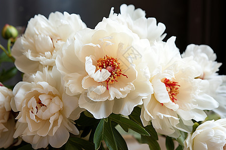 漂亮的白色花朵背景图片