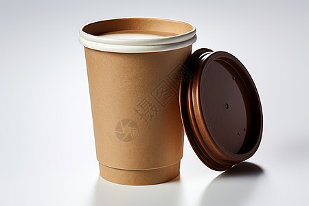 简约的咖啡杯子背景图片