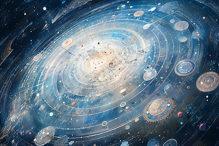 科技的星系宇宙背景图片