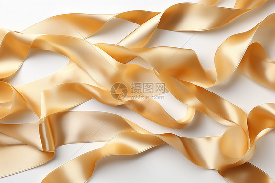 金色的丝带丝绸图片