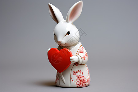 传统的陶瓷兔子图片