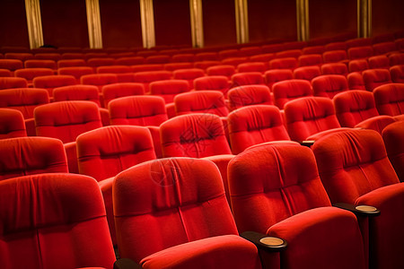 剧院红色的座椅图片