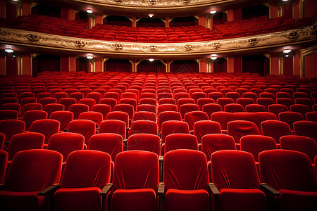 剧院空旷的座椅图片