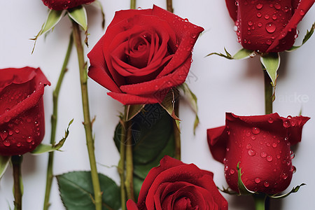 室内漂亮的玫瑰花图片