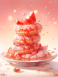 甜蜜诱惑草莓冰糕图片