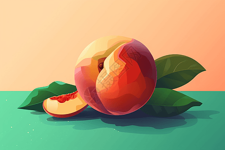 一颗桃子图片