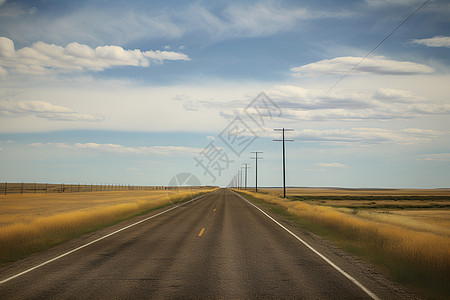 荒野里的道路图片