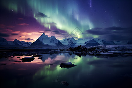 美丽的极地冰川图片