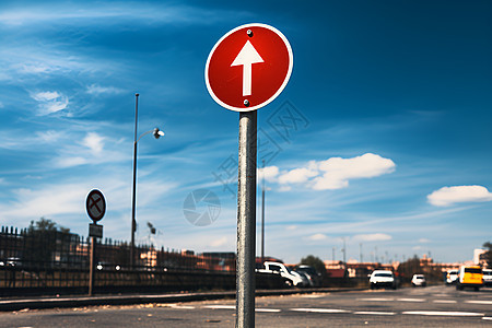 红白交通标志图片