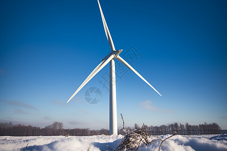 冰雪风车图片