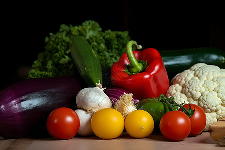 五彩斑斓的蔬菜图片