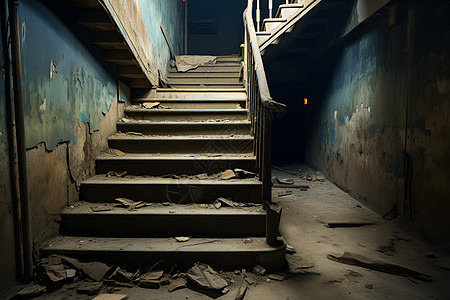 神秘的楼梯间图片