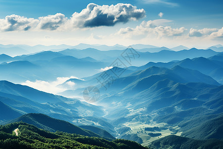 壮丽的自然山脉背景图片