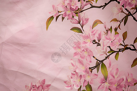 树上的粉色花背景图片
