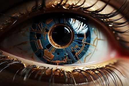 科技机械眼球背景图片