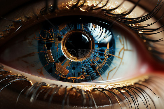 科技机械眼球图片