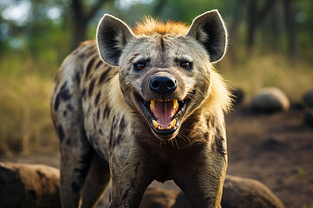 荒野中的鬣狗图片