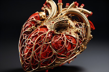 复杂的心脏血管结构图片