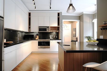 公寓厨房现代厨房设计背景