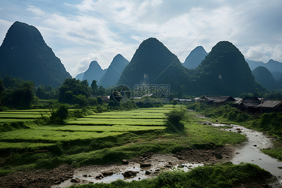 山水田园的风景图片