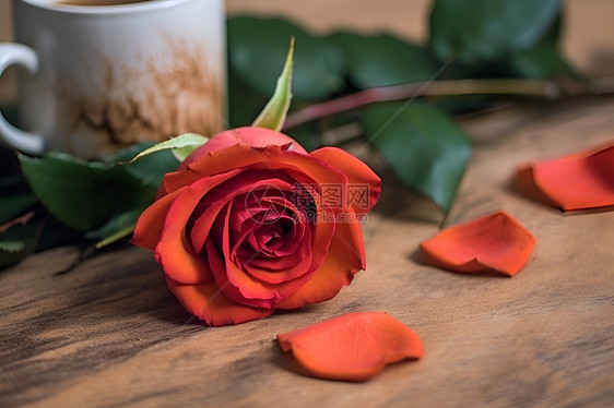 浪漫的红色玫瑰图片