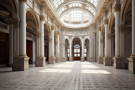 古典主义的欧式建筑背景图片