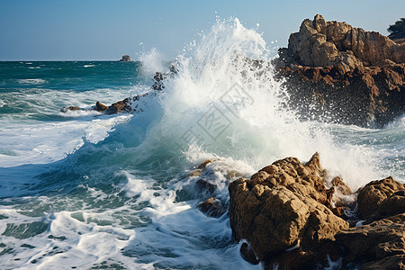 咆哮的海浪图片