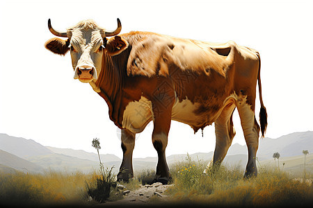 山谷中的畜牧业图片