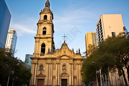著名的圣地亚哥主教座堂图片
