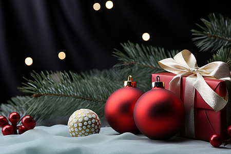 圣诞的装饰球背景图片