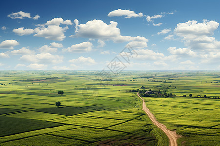 农业种植的乡村田野图片
